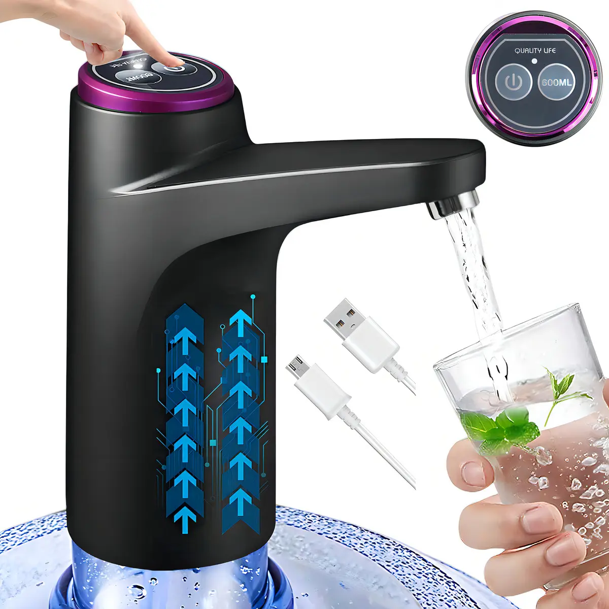 Dispensador De Agua Botellón Recargable